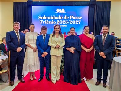 Notícia destaque: Em Sinop, Gisela Cardoso empossa presidente Reginaldo Monteiro de Oliveira para a gestão 2025/2027
