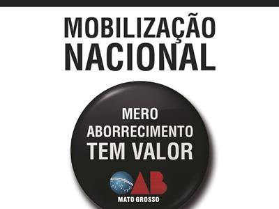 Foto da Notícia: OAB realiza mobilização nacional sobre 'Mero Aborrecimento'